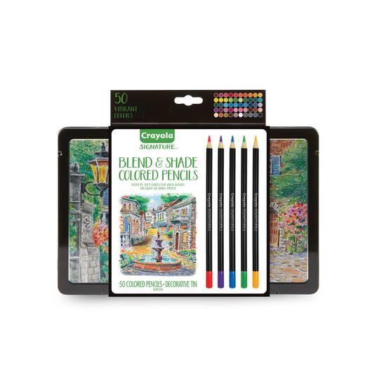 Shop For The Crayola Signature Blend Shade Colored Pencils In Tin At Michaels